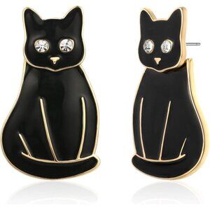 Halloween Earrings for Women Pumpkin Witch Dangle Earrings Black Cat